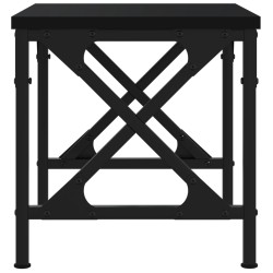 Support d'imprimante noir 40x30x31 cm bois d'ingénierie 
