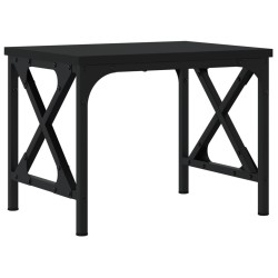 Support d'imprimante noir 40x30x31 cm bois d'ingénierie 