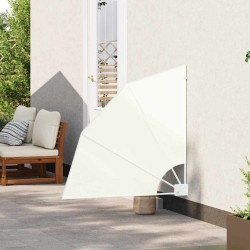 Écran de confidentialité pour balcon Crème 115 x 115 cm tissu 