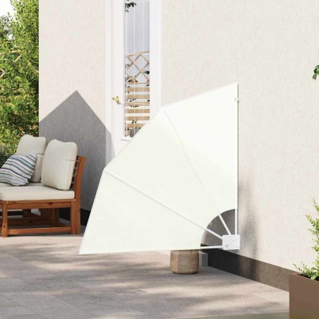 Écran de confidentialité pour balcon Crème 115 x 115 cm tissu 
