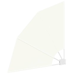 Écran de confidentialité pour balcon Crème 115 x 115 cm tissu 