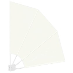 Écran de confidentialité pour balcon Crème 115 x 115 cm tissu 