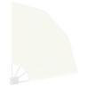 Écran de confidentialité pour balcon Crème 115 x 115 cm tissu 