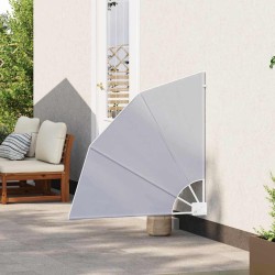 Écran de confidentialité pour balcon Gris 115 x 115 cm tissu 