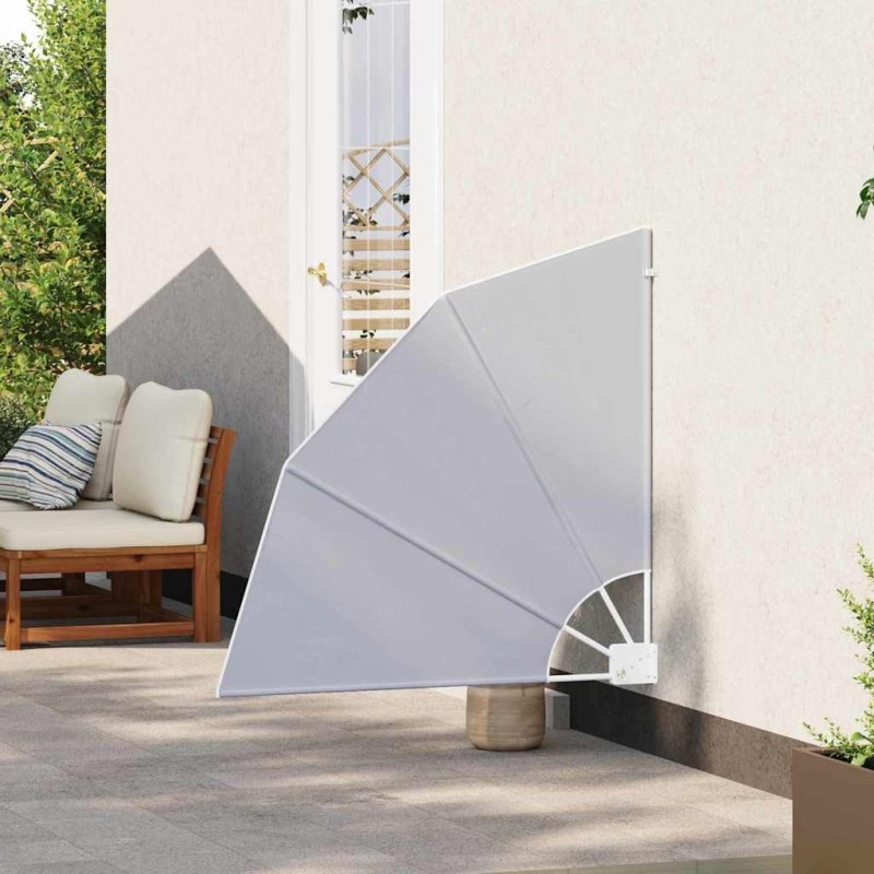 Écran de confidentialité pour balcon Gris 115 x 115 cm tissu 