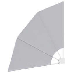 Écran de confidentialité pour balcon Gris 115 x 115 cm tissu 