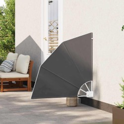 Écran de confidentialité pour balcon Noir 115 x 115 cm tissu 