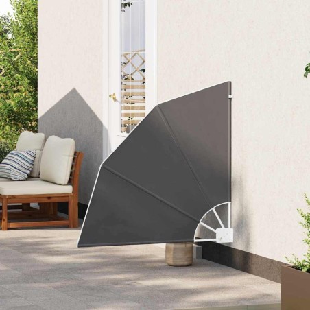 Écran de confidentialité pour balcon Noir 115 x 115 cm tissu 