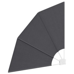 Écran de confidentialité pour balcon Noir 115 x 115 cm tissu 