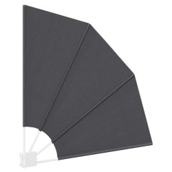 Écran de confidentialité pour balcon Noir 115 x 115 cm tissu 