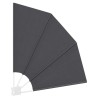 Écran de confidentialité pour balcon Noir 115 x 115 cm tissu 