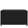 Table basse de jardin Carré Noir 50x50x30 cm Résine tressée 