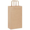Sacs en papier 250 pcs avec poignées marron 21x11x36 cm 