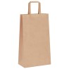Sacs en papier 250 pcs avec poignées marron 21x11x36 cm 
