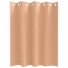 Rideaux 2 pcs Marron clair 140 x 140 cm Polyester 