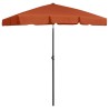 Parasol de plage terre cuite 180x120 cm 