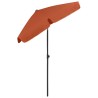 Parasol de plage terre cuite 180x120 cm 