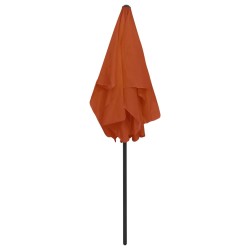 Parasol de plage terre cuite 180x120 cm 