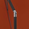 Parasol de plage terre cuite 180x120 cm 