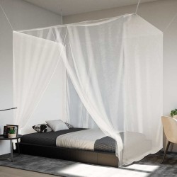 Moustiquaire suspendue 156 maille blanc 220x150x180 cm 