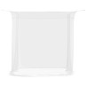 Moustiquaire suspendue 156 maille blanc 220x150x180 cm 