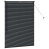 Store de Fenêtre avec des rideaux Autre Noir 80 x 130 cm Aluminium 