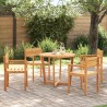 Chaises de jardin 4 pièces 50x53x80 cm Bois massif Acacia 