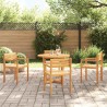 Chaises de jardin 4 pièces 50x53x80 cm Bois massif Acacia 
