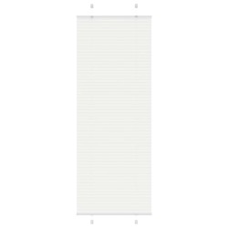 Store plissé blanc 80x200 cm largeur du tissu 79,4 cm polyester 