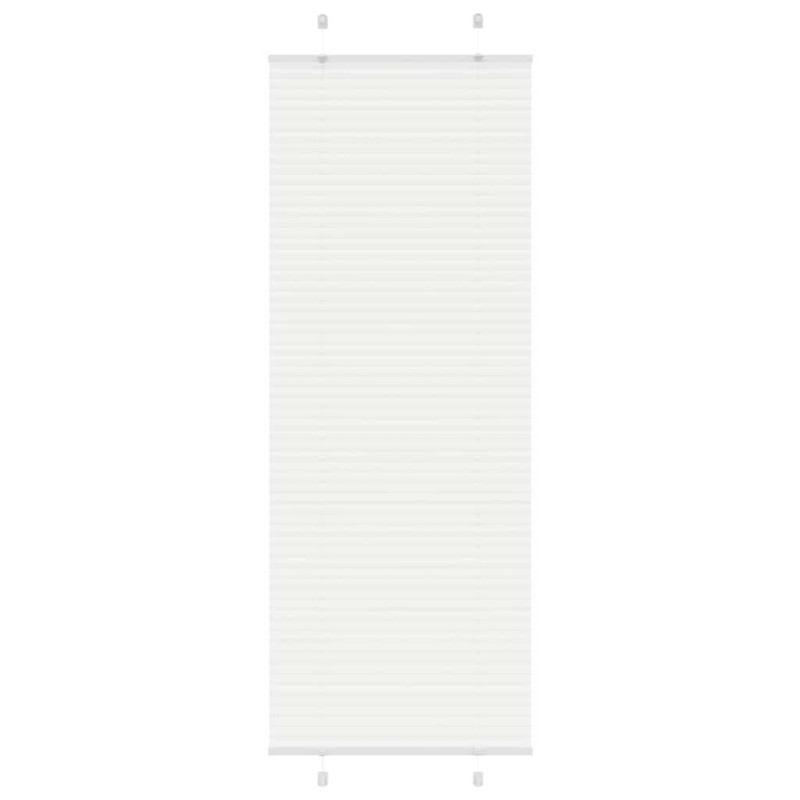 Store plissé blanc 80x200 cm largeur du tissu 79,4 cm polyester 