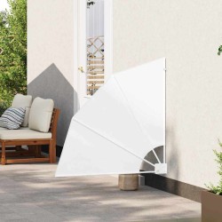 Écran de confidentialité pour balcon Blanc 115 x 115 cm tissu 