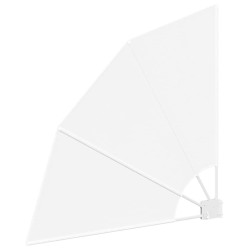 Écran de confidentialité pour balcon Blanc 115 x 115 cm tissu 