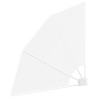 Écran de confidentialité pour balcon Blanc 115 x 115 cm tissu 