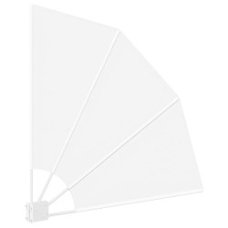 Écran de confidentialité pour balcon Blanc 115 x 115 cm tissu 