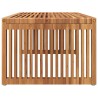 Table d'appoint de jardin 90x49.7x36 cm Bois massif Teck 