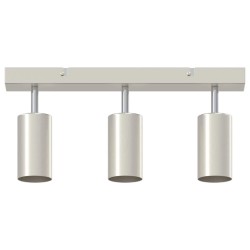 Projecteur de plafond 3 voies réglable en nickel brossé GU10 