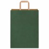 Sacs en papier 50 pcs avec poignées vert 26x12x35 cm 