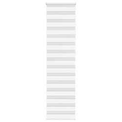 Store zèbre blanc 60x230 cm largeur du tissu 55,9 cm polyester 