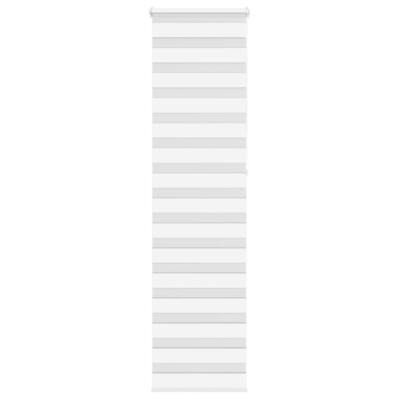 Store zèbre blanc 60x230 cm largeur du tissu 55,9 cm polyester 