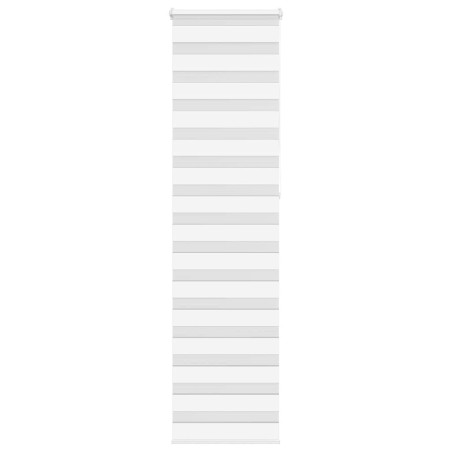 Store zèbre blanc 60x230 cm largeur du tissu 55,9 cm polyester 