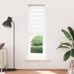 Store zèbre blanc 60x230 cm largeur du tissu 55,9 cm polyester 