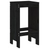 Tabourets de bar lot de 2 noir 40x36x75 cm bois massif de pin 
