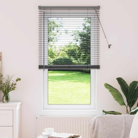 Store de Fenêtre Gris foncé 80 x 130 cm Aluminium 