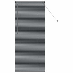 Store de Fenêtre Gris foncé 80 x 130 cm Aluminium 