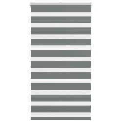 Store zèbre gris foncé largeur du tissu 50,9 cm polyester 