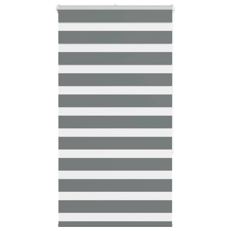 Store zèbre gris foncé largeur du tissu 50,9 cm polyester 