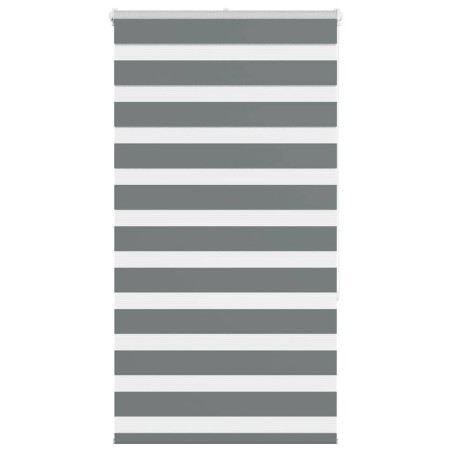 Store zèbre gris foncé largeur du tissu 50,9 cm polyester 