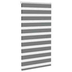 Store zèbre gris foncé largeur du tissu 50,9 cm polyester 