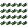 Sangles d’arrimage à cliquet 20 pcs 800 daN 6 m Vert 
