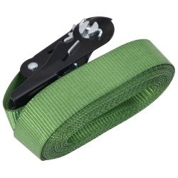 Sangles d’arrimage à cliquet 20 pcs 800 daN 6 m Vert 